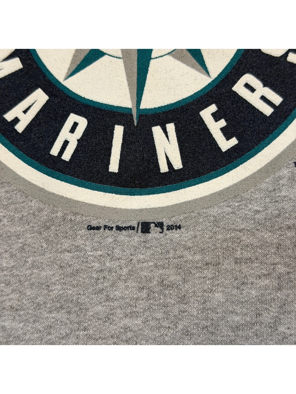 Vintage MLB Seattle Mariners Graphic Pullover Hoodie L Gray - Picture 3 of 8